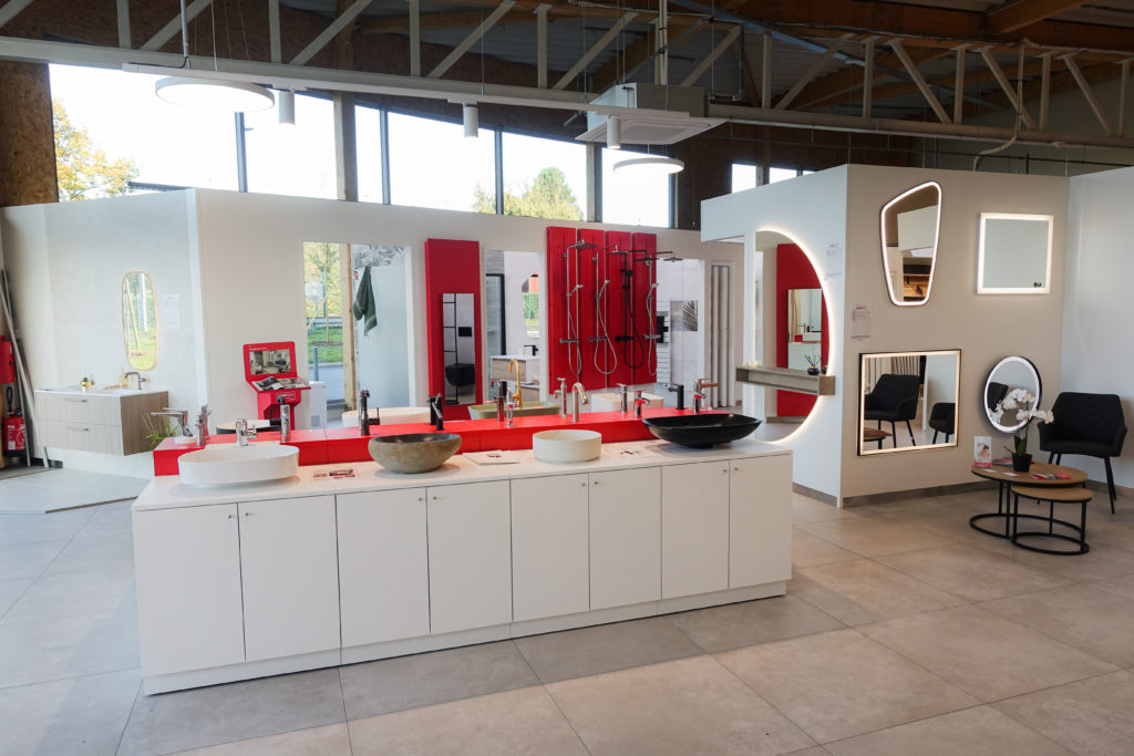 Présentoir Robinetterie & Vasques avec Showroom - Présentoir Sanitaire