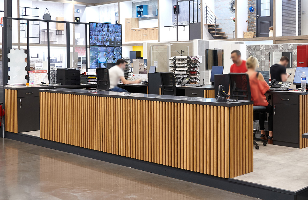 Négoce de matériaux  Comptoir d'accueil  AG Dynamics